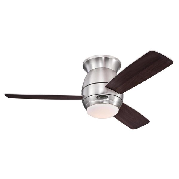 Brightbomb Halley 44 in. Brushed Nickel Silver Indoor Ceiling Fan BR1678584